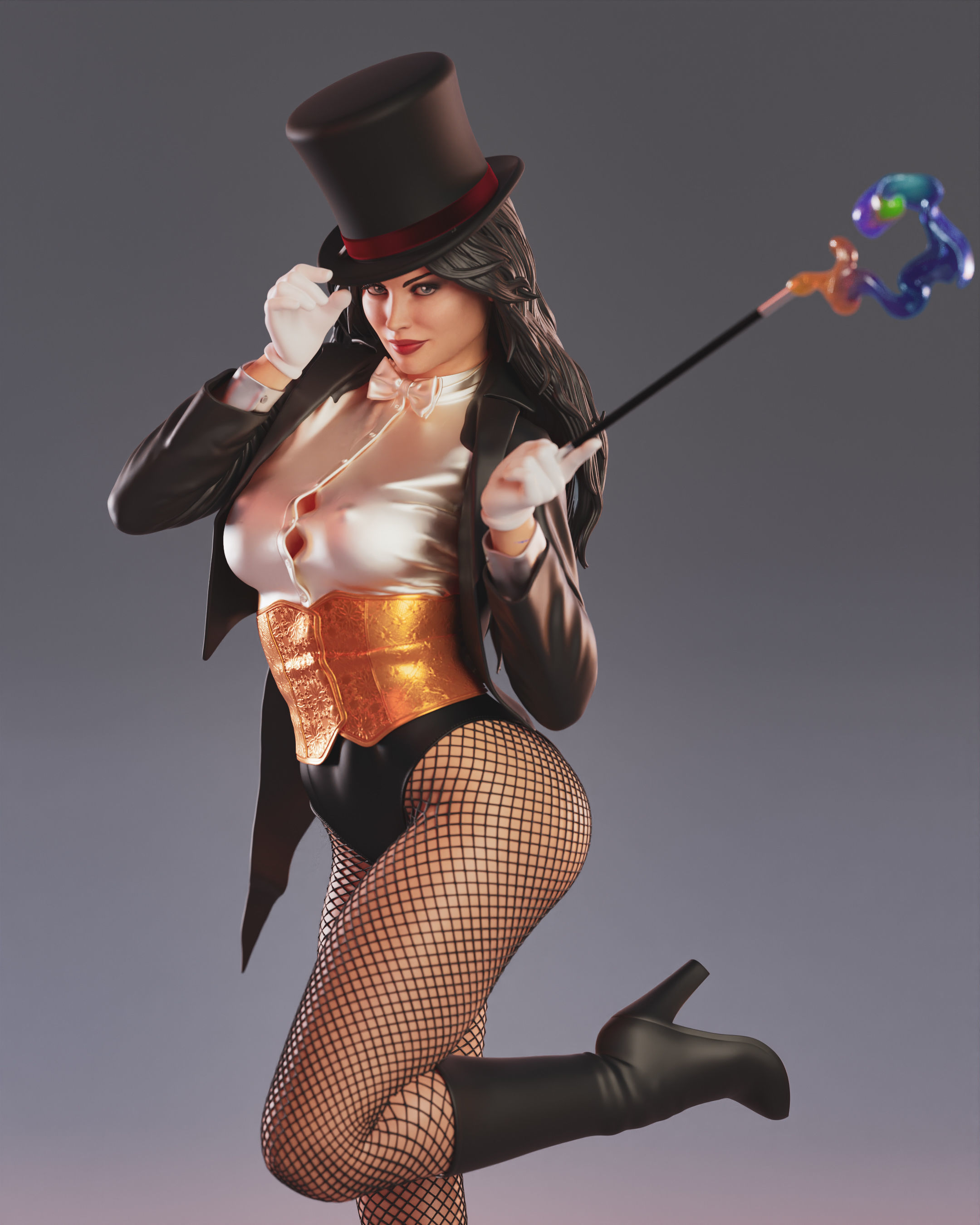 Zatanna 3D print model_11