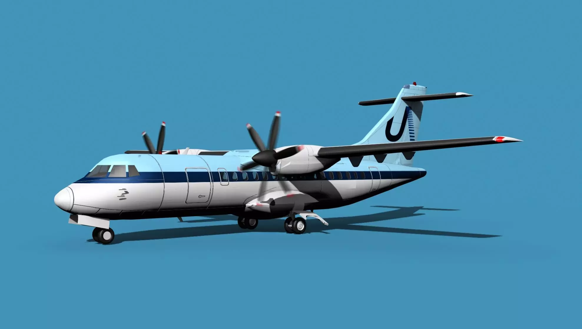 ATR-42-320 Universal Air Charter 3D model