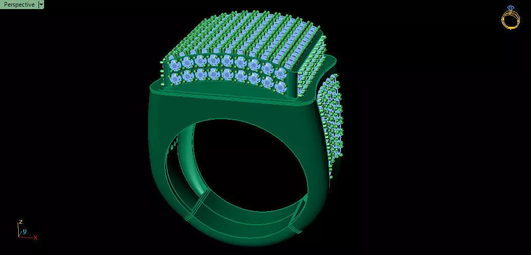 Ring Silver or gold 3D print model_0