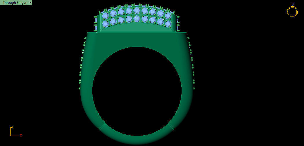 Ring Silver or gold 3D print model_6