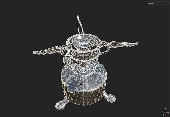 Camp Stove 3D model 7
