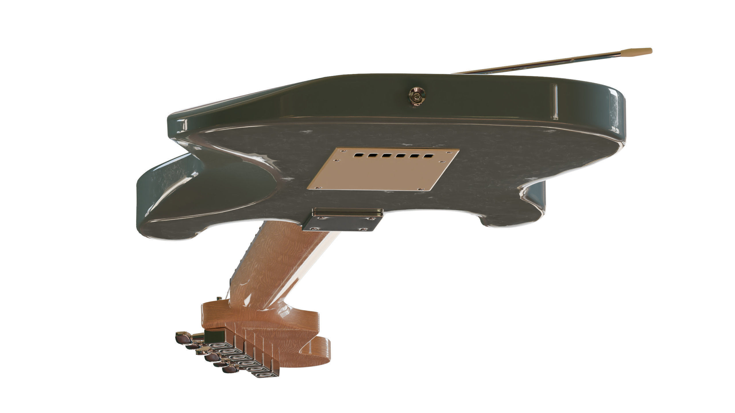Electric guitar 3D model_10
