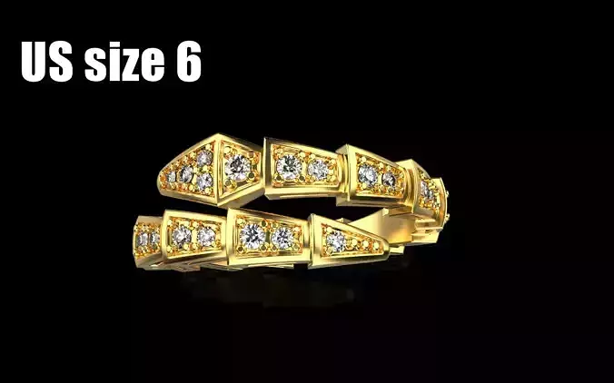 Bvlgari serpenti ring US size 6 model 868