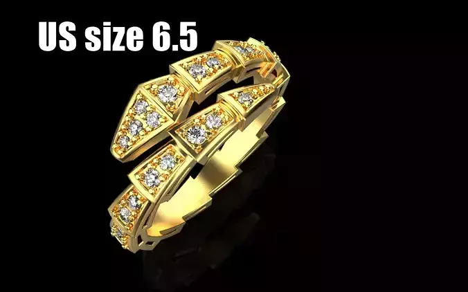 Bvlgari serpenti ring US size  six and half  model 869