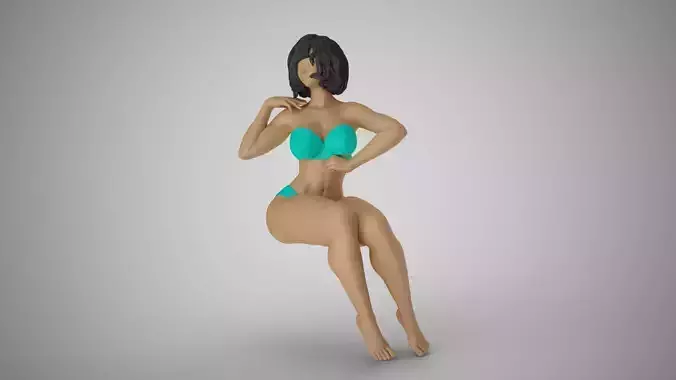 Funny Woman 3D print model