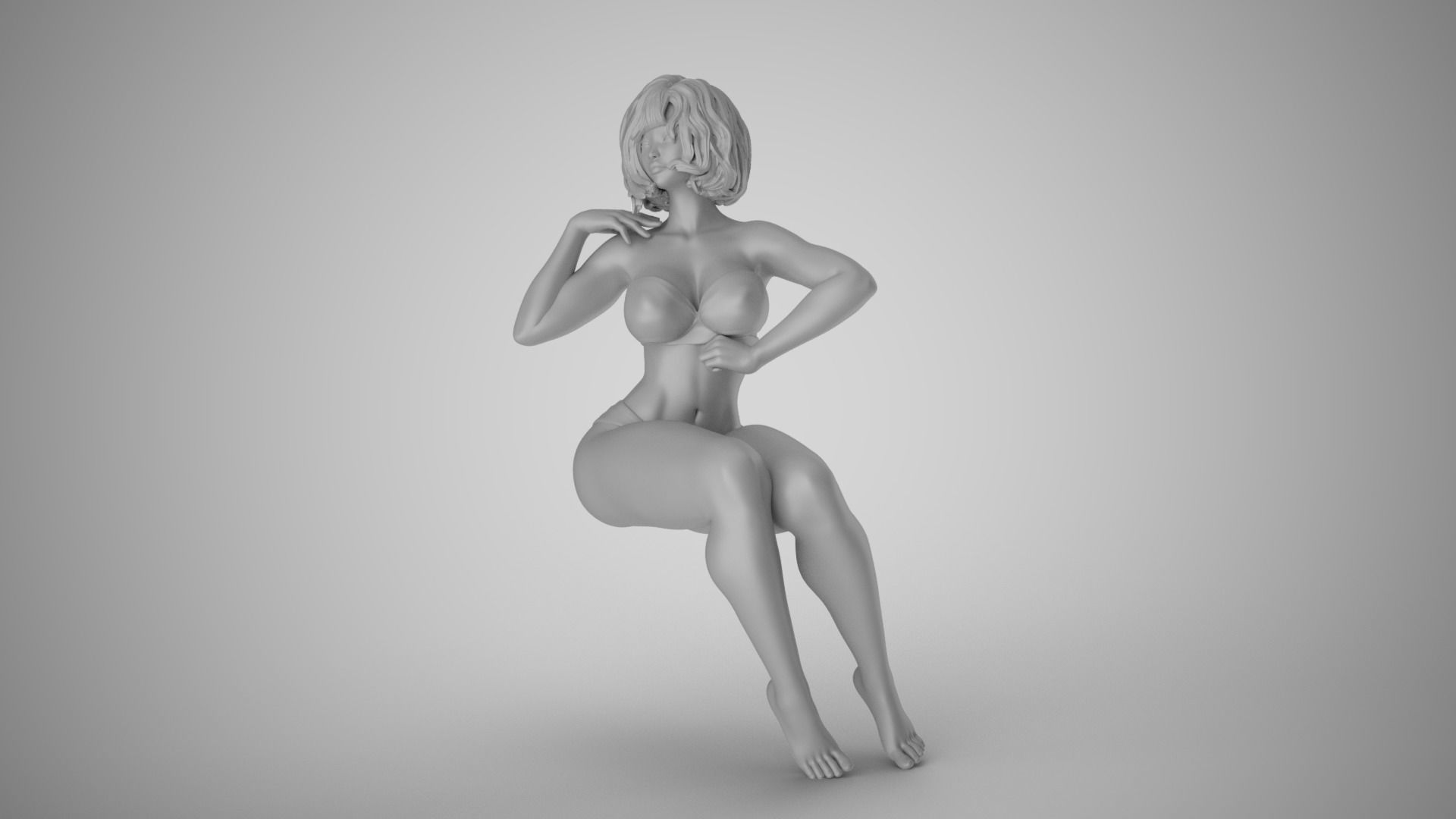 Funny Woman 3D print model_2