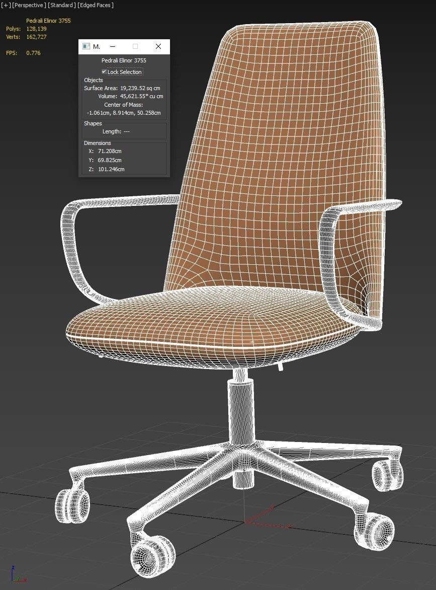 Armchair 3D model_9