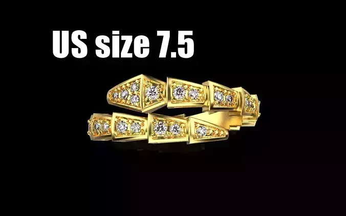 Bvlgari serpenti ring US size seven and half