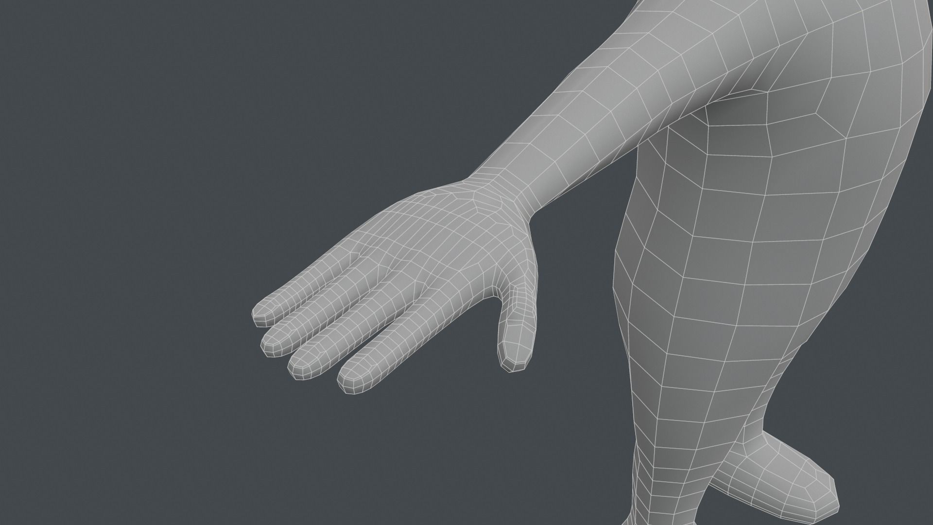 Clothing Set - Hypercasual Game - Stickman T-pose Low-poly 3D model_15