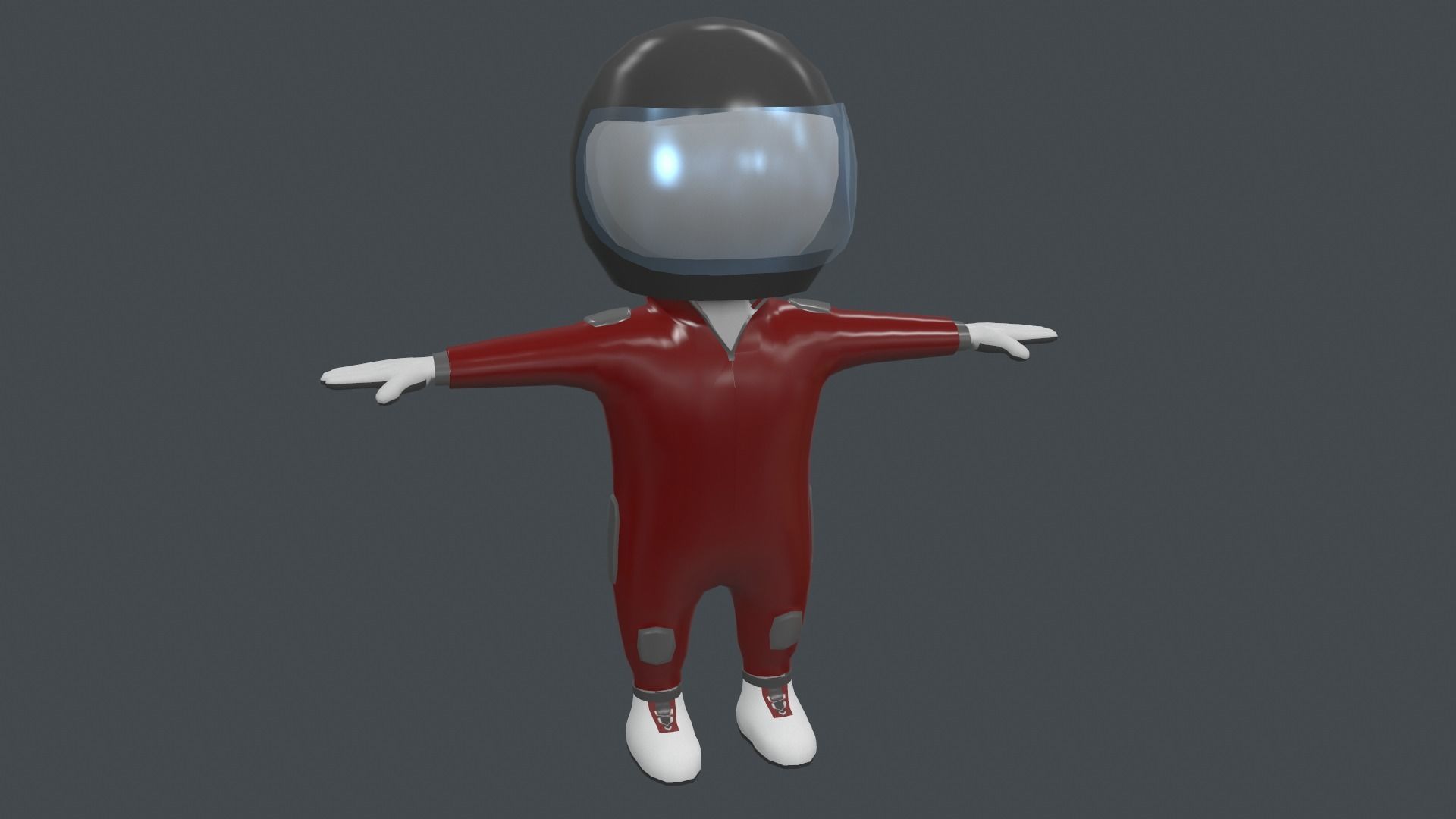 Clothing Set - Hypercasual Game - Stickman T-pose Low-poly 3D model_5