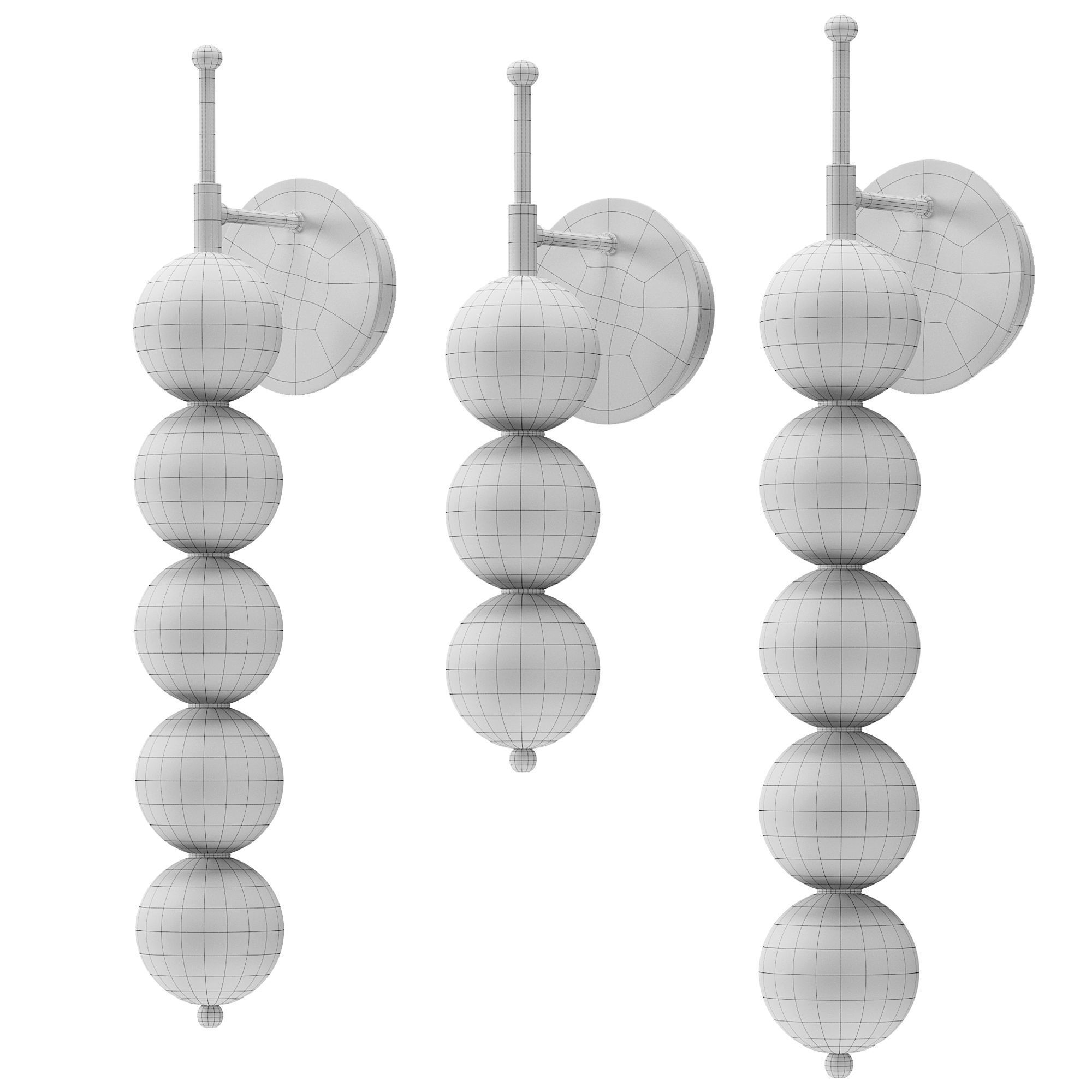 Candied Wall Lamp 3D model_4