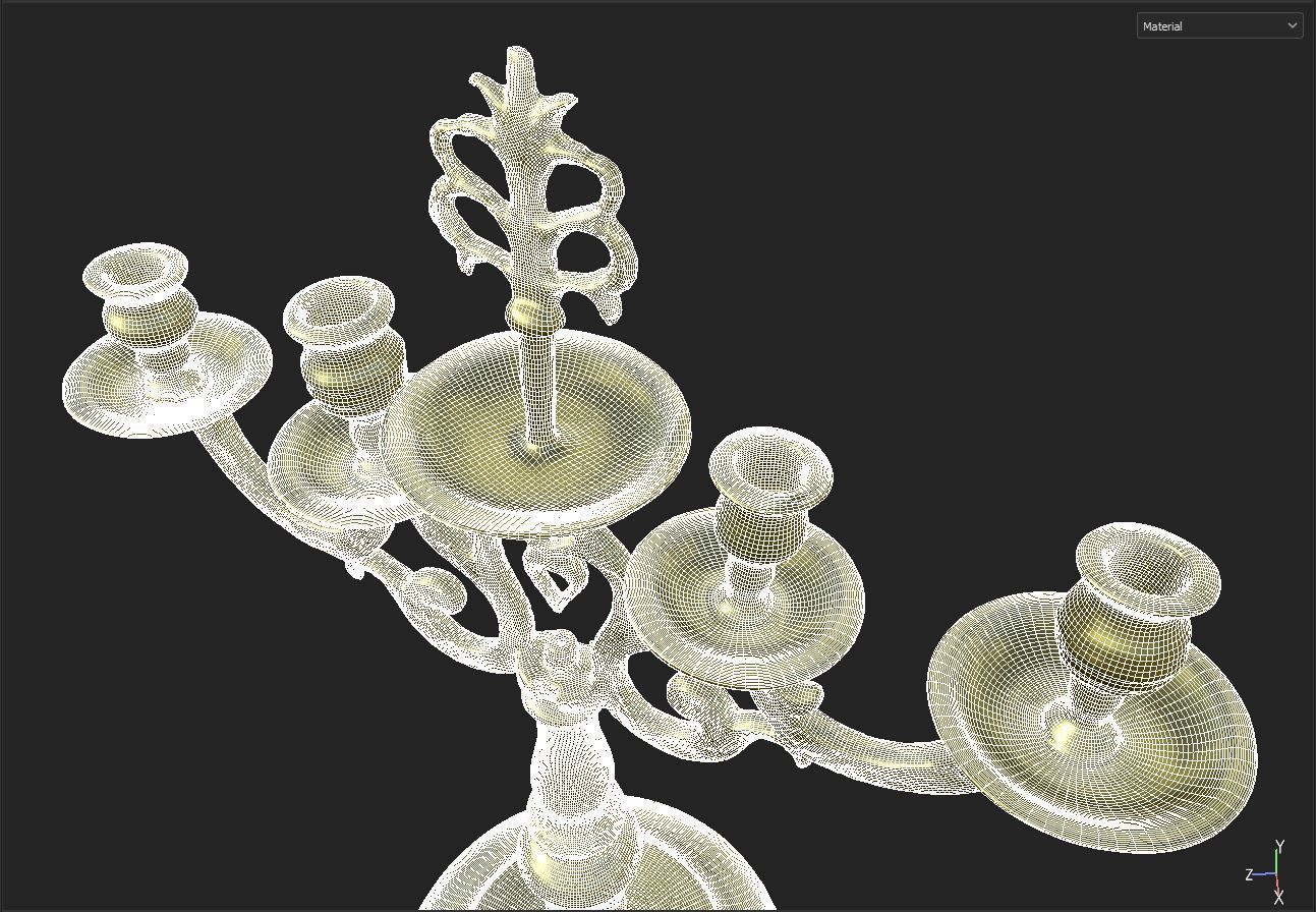 Candlestick 3D model_6