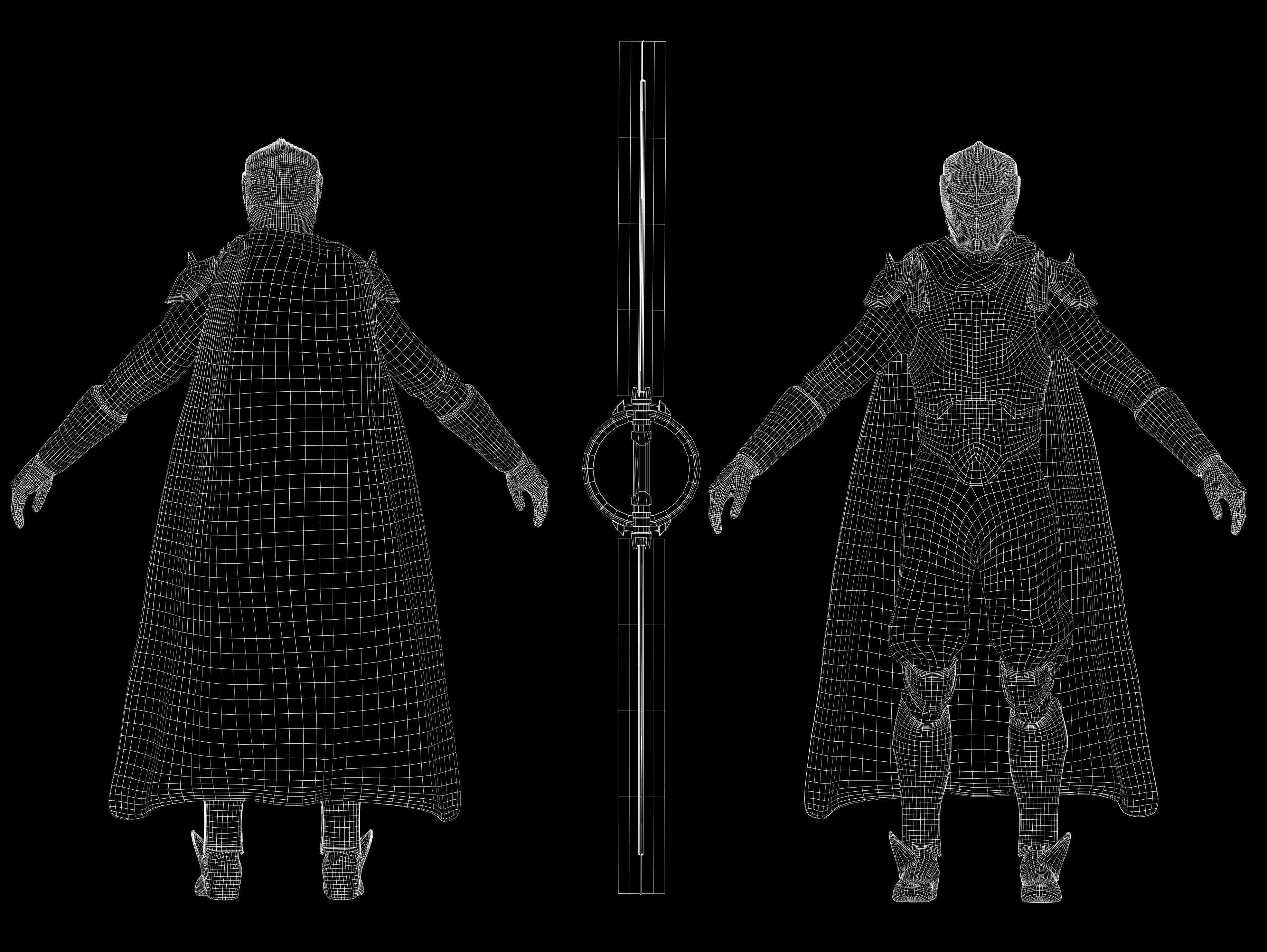 Marrok Low-poly 3D model_9