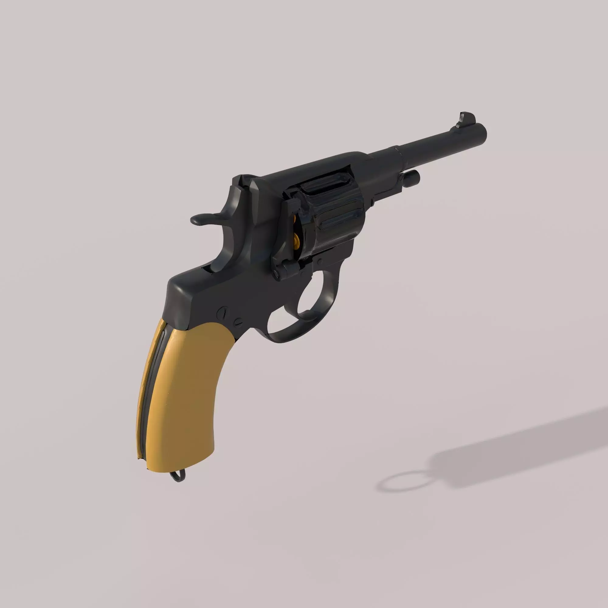 nagant 1895 3D model_0