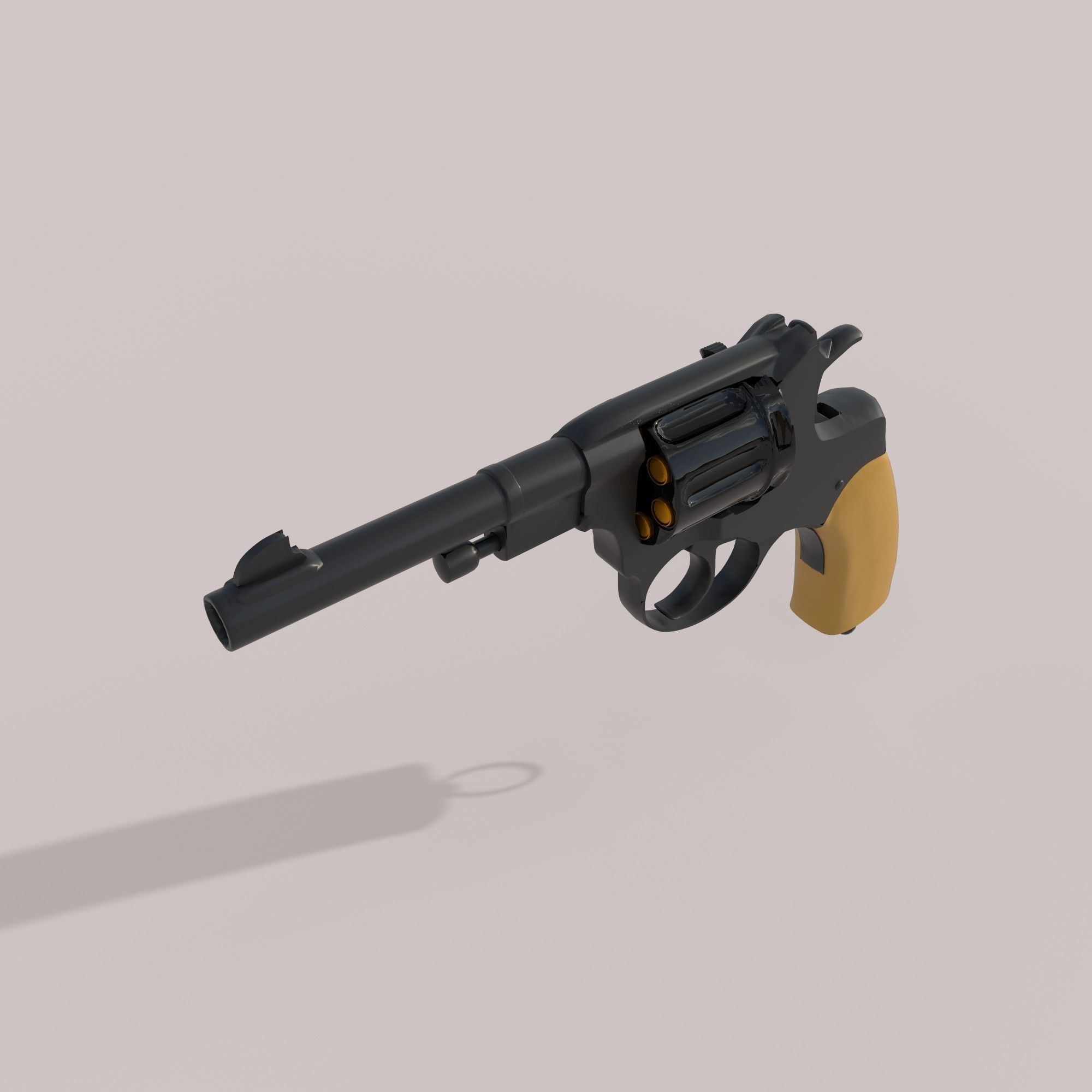nagant 1895 3D model_4