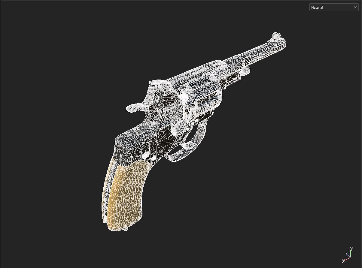 nagant 1895 3D model_8