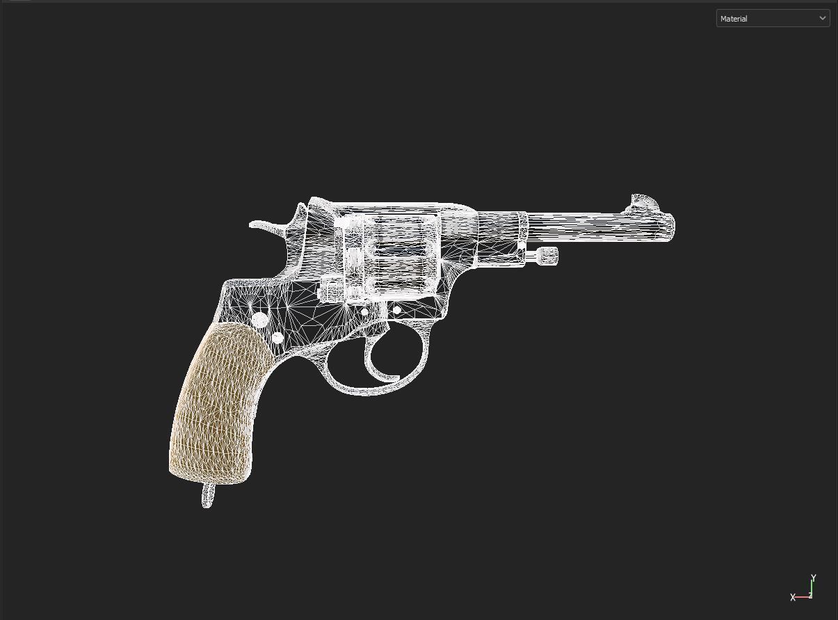 nagant 1895 3D model_7