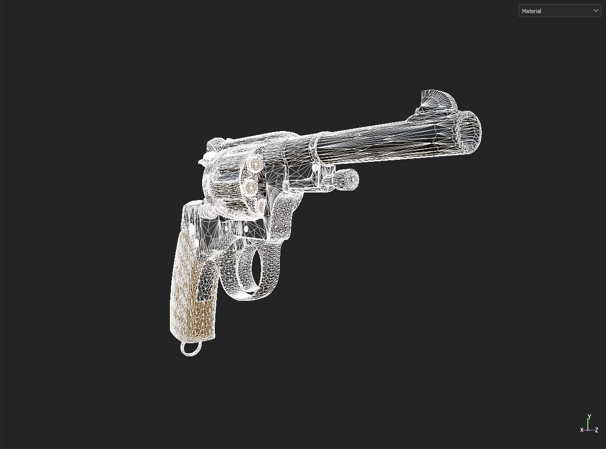 nagant 1895 3D model_6