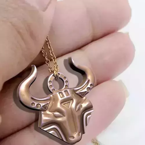 BUFFALO HEAD pendant C M03  3D print model