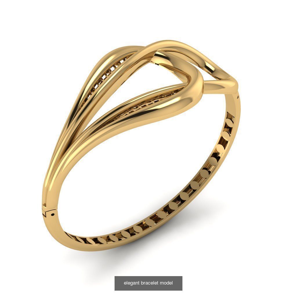 elegant bracelet model  3D Model Collection_22