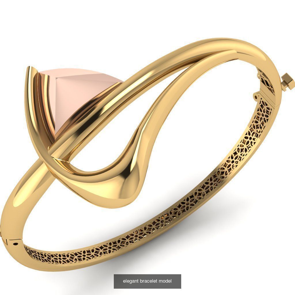 elegant bracelet model  3D Model Collection_3