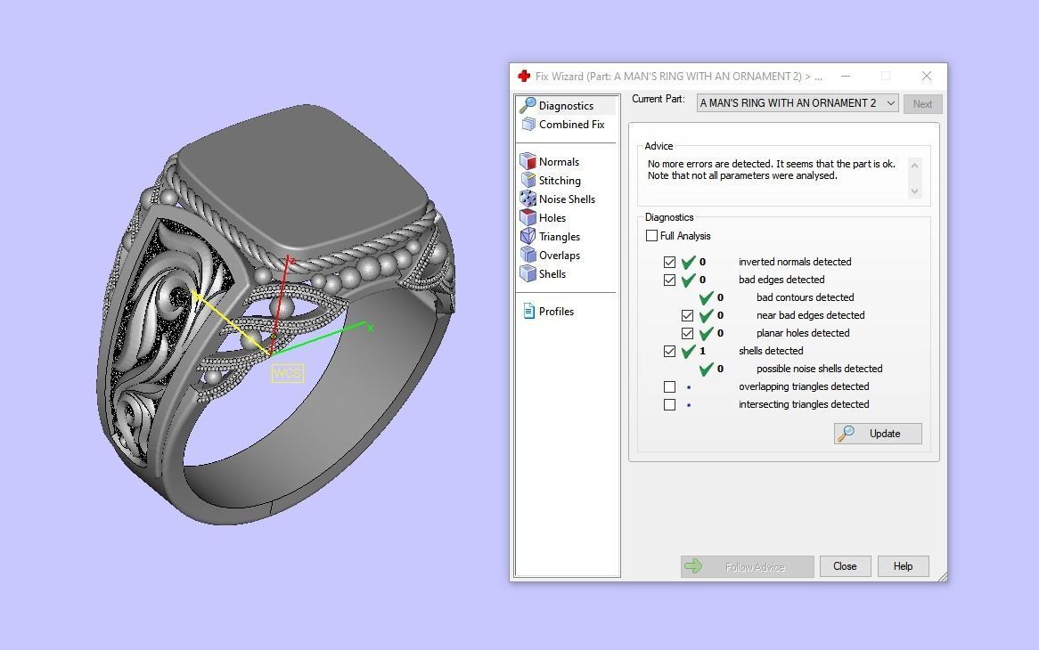 A MAN S RING WITH AN ORNAMENT 2 Printable Model 3D print model_11