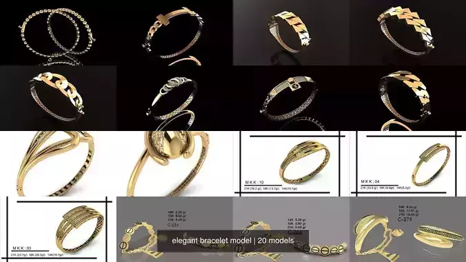 elegant bracelet model