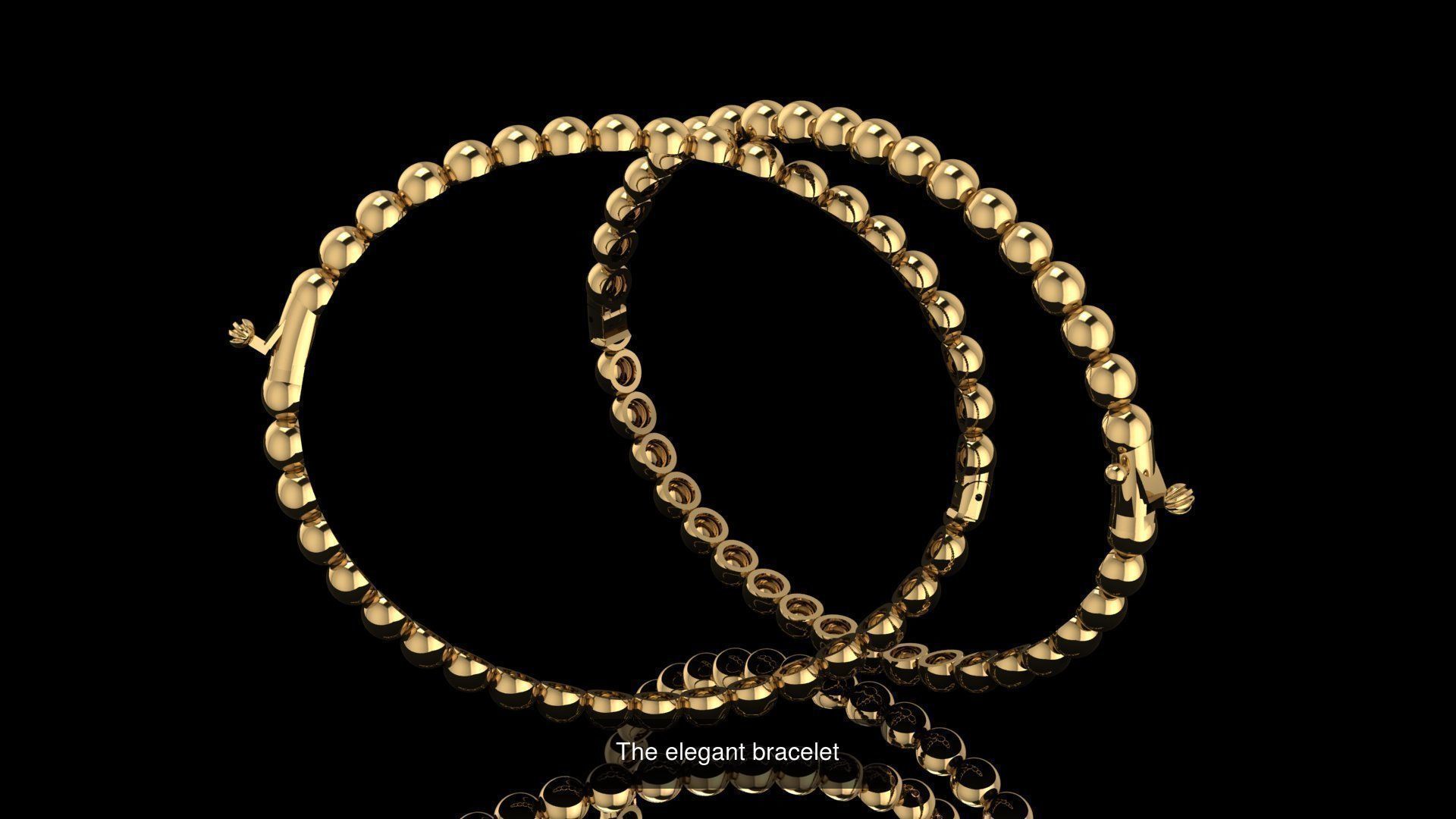 elegant bracelet model 3D Model Collection_3