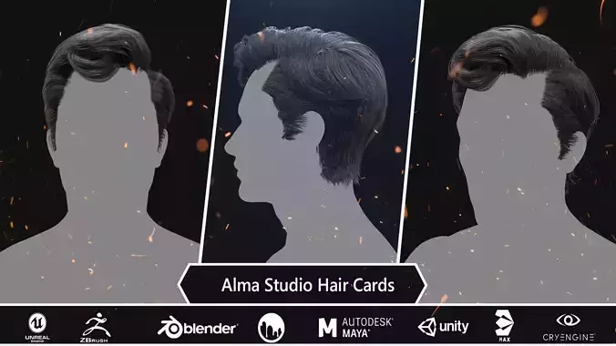 Male Hair Card 