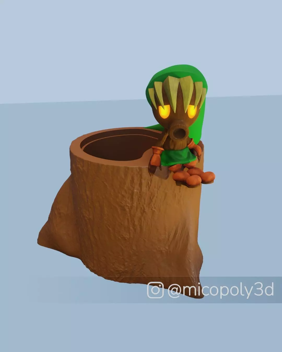 STL DEKU LINK PEN HOLDER - SMALL CHEST 3D print model