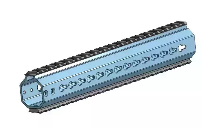 Handguard ares octarms - long 340mm 3D print model