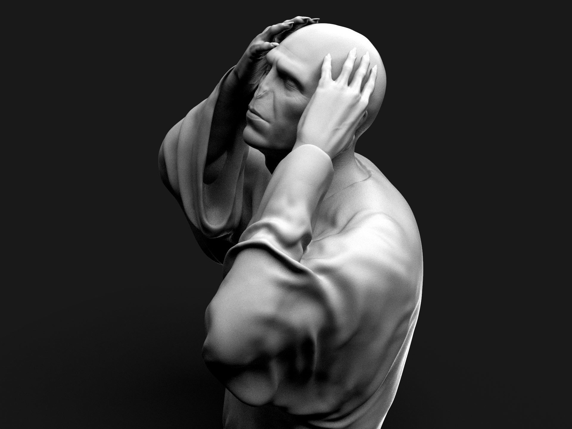 Voldemort Rebirth 3D print model_3