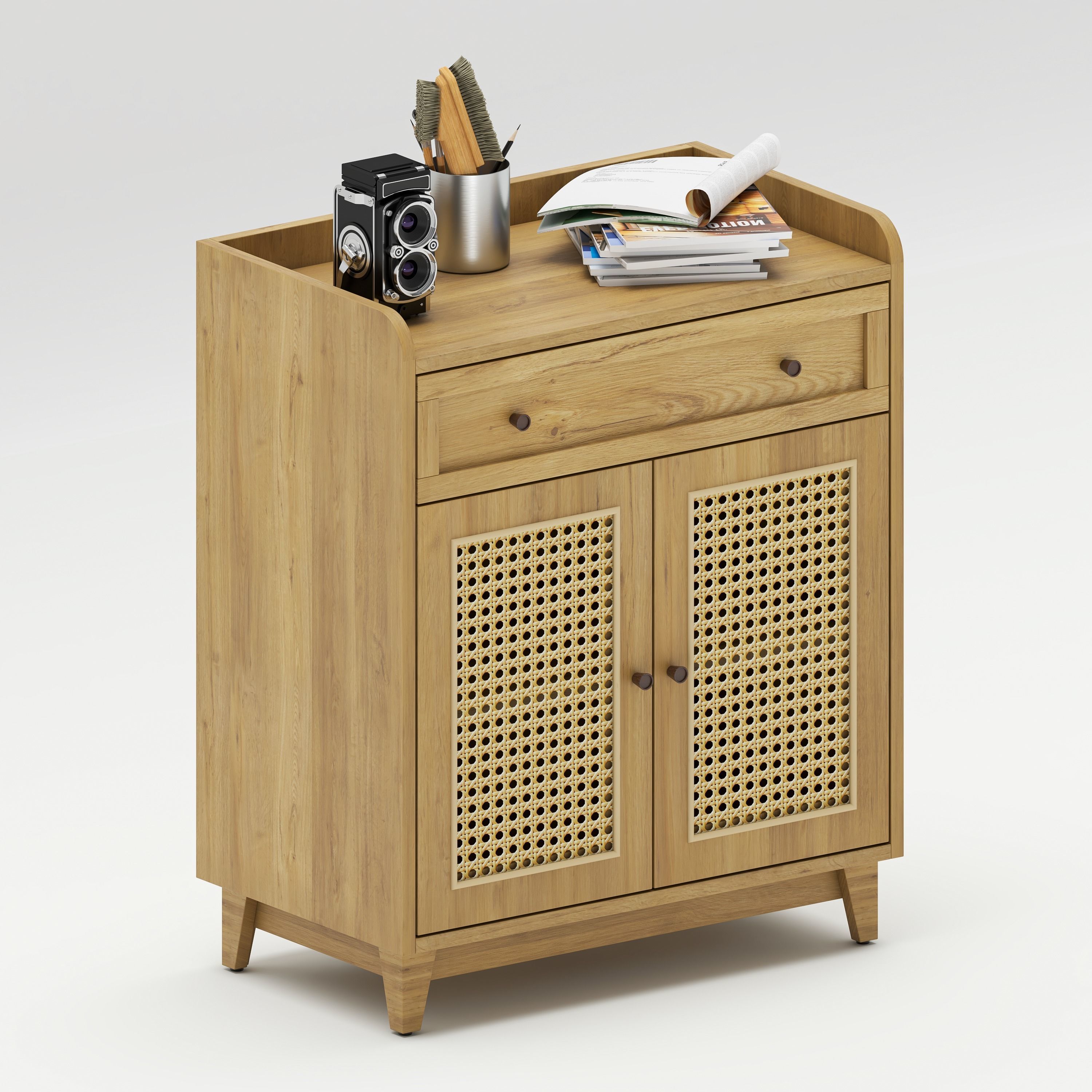 Wooden Cupboard 3D model_1