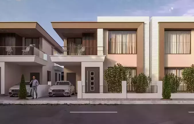 Modern villa design 3D model