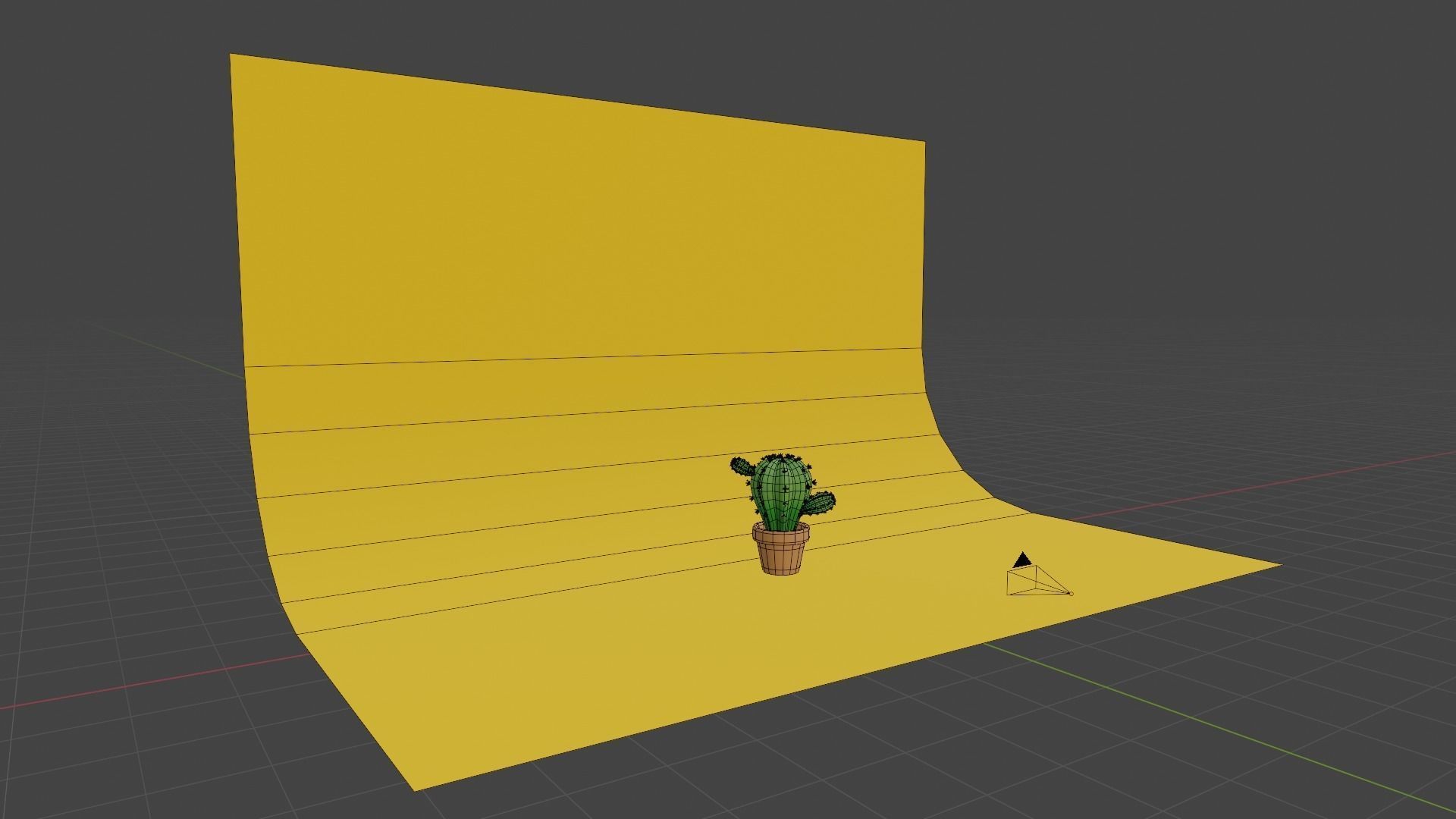 Stylized Potted Cactus - Low Poly Game and Print Asset 3D model_11