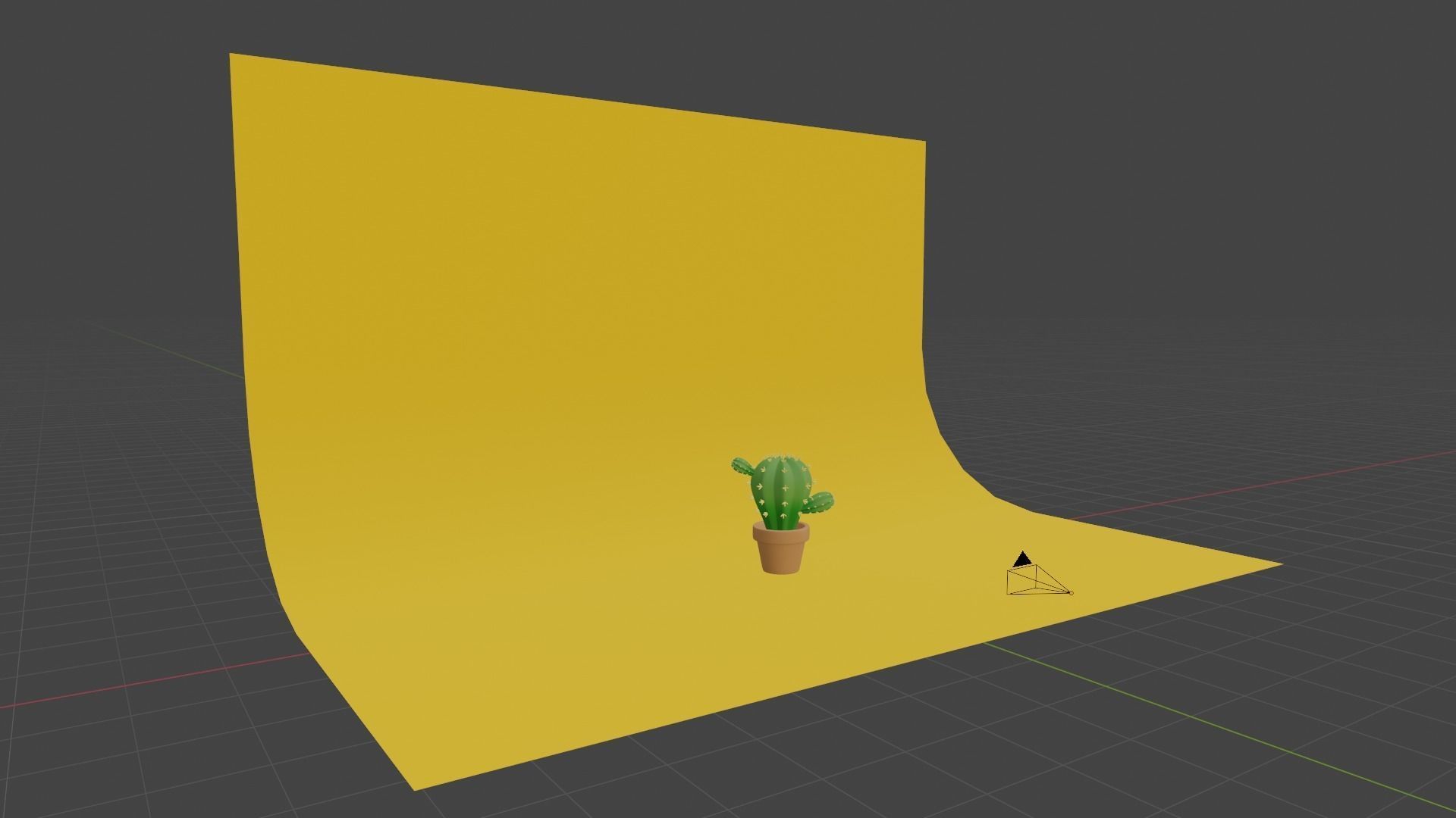 Stylized Potted Cactus - Low Poly Game and Print Asset 3D model_12