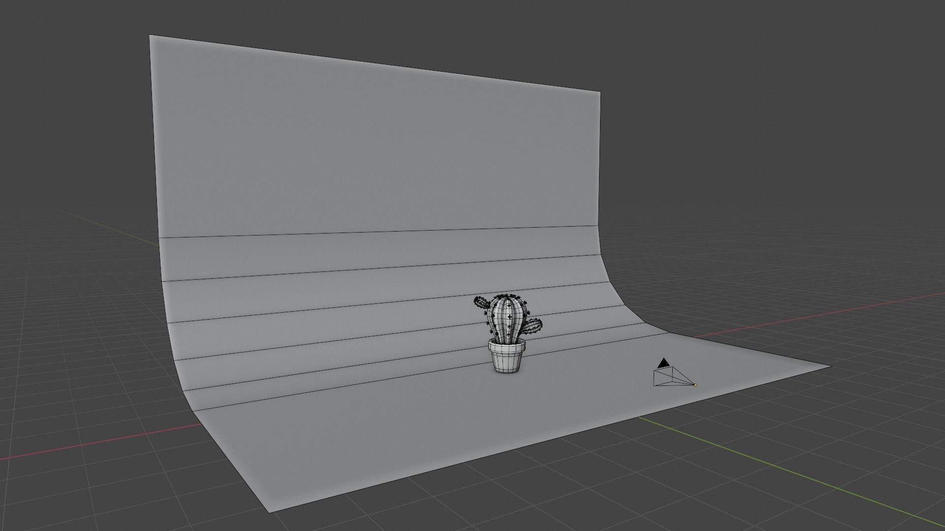 Stylized Potted Cactus - Low Poly Game and Print Asset 3D model_10