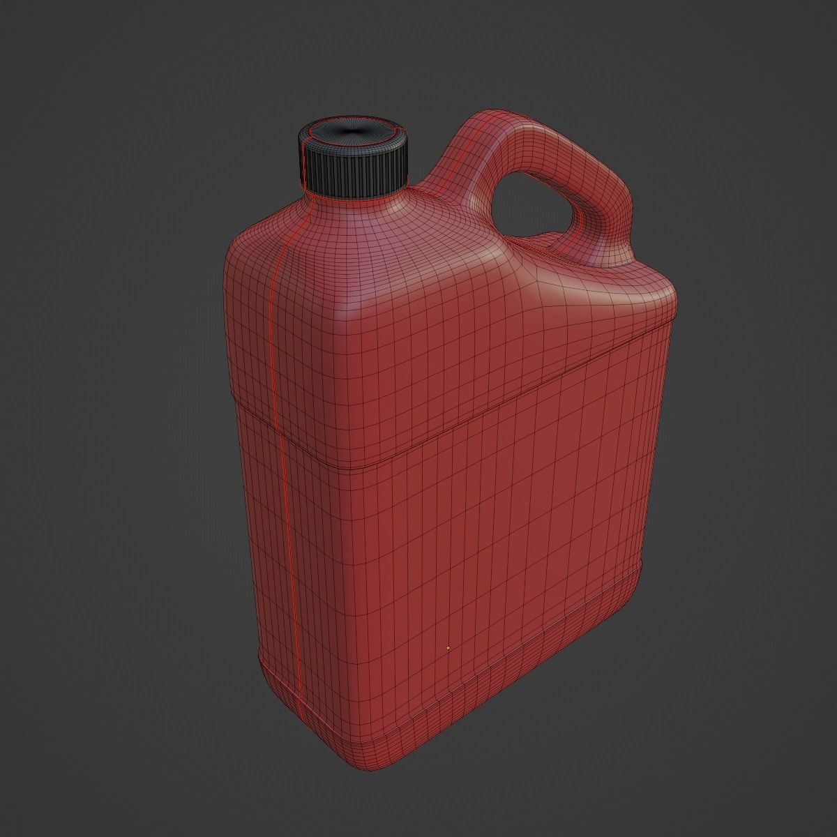 Plastic Canister A 04 3D model_8
