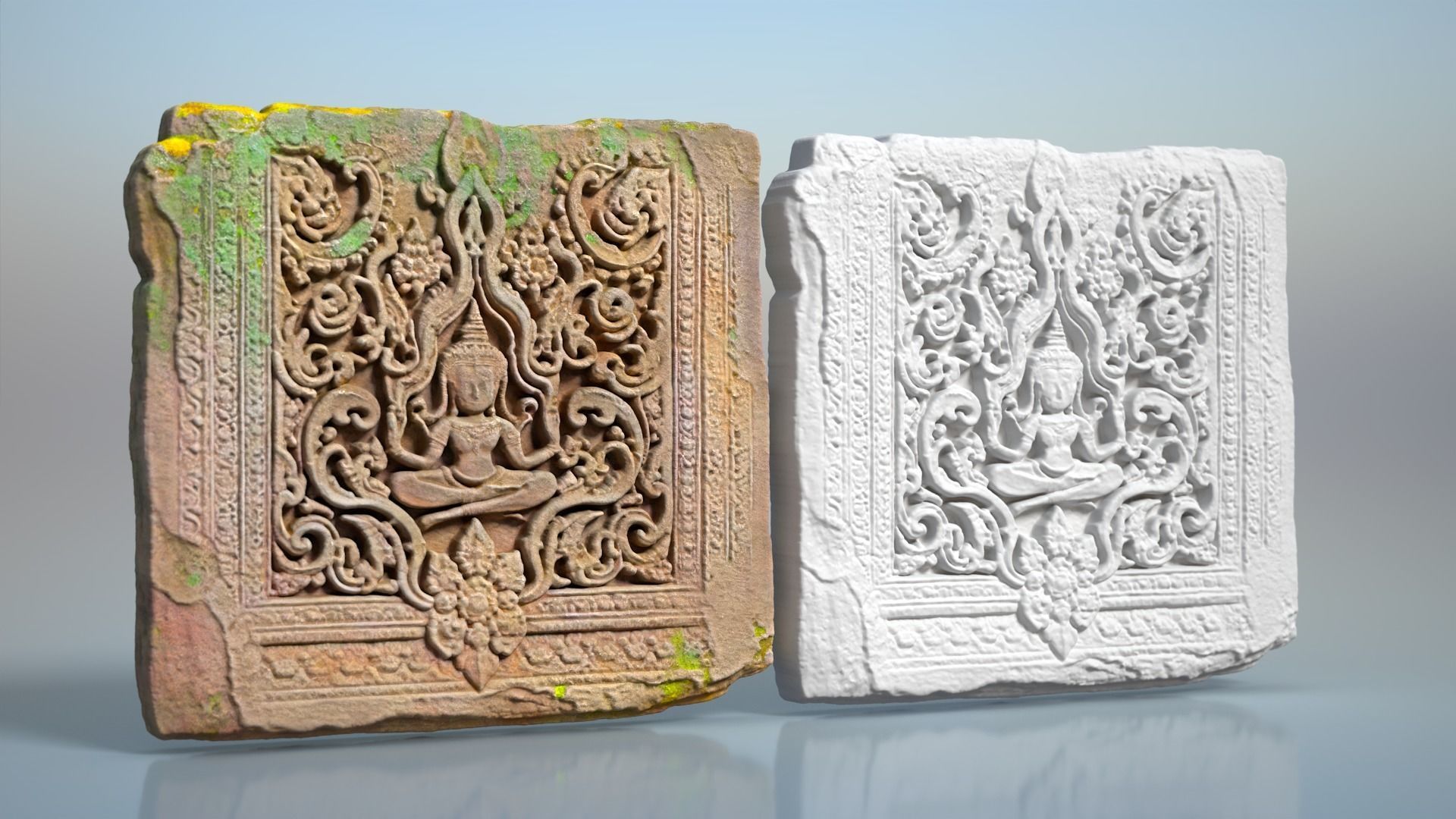 High poly  ruin Temple Walls - 240705 3D model_3