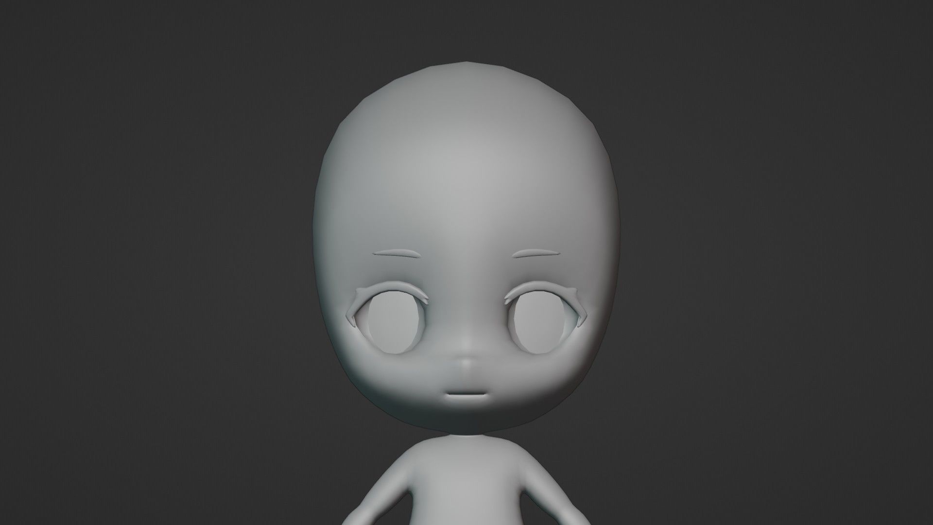 Anime Base Model Pack Low-poly 3D model_1