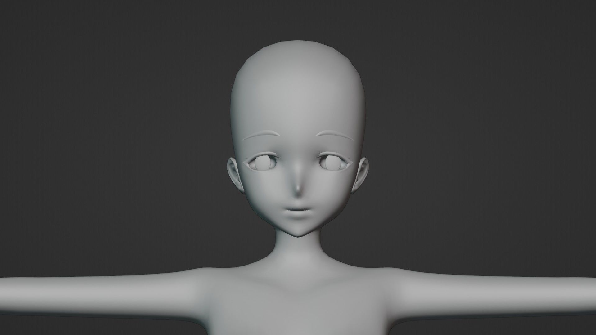 Anime Base Model Pack Low-poly 3D model_4