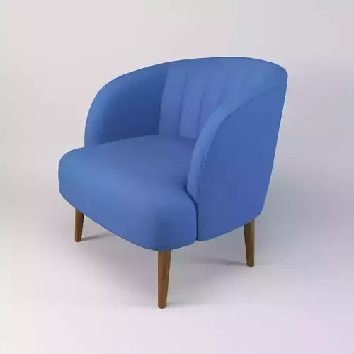 Blue fabric sofa or armchair