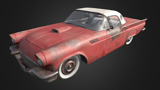 Rusty Car 3 Low-poly 3D model