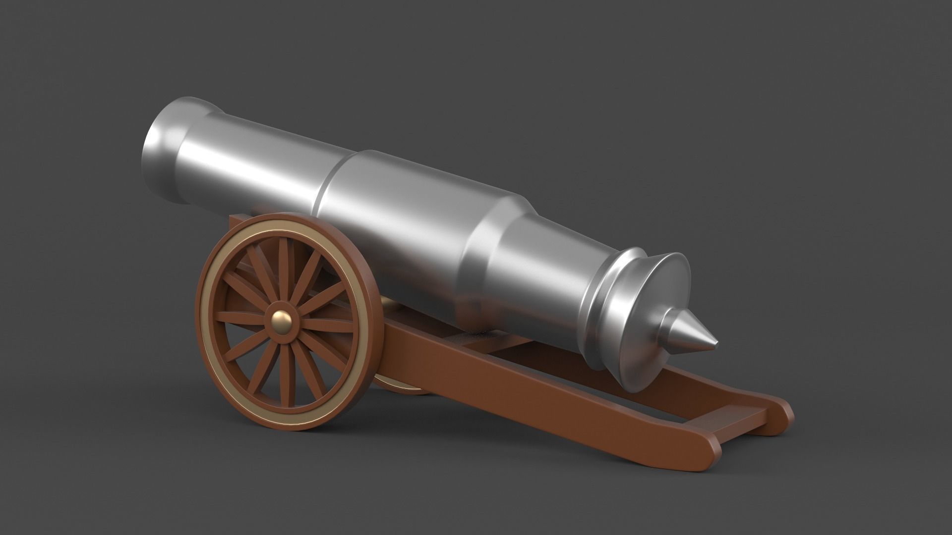 Circus Cannon 3D model_4