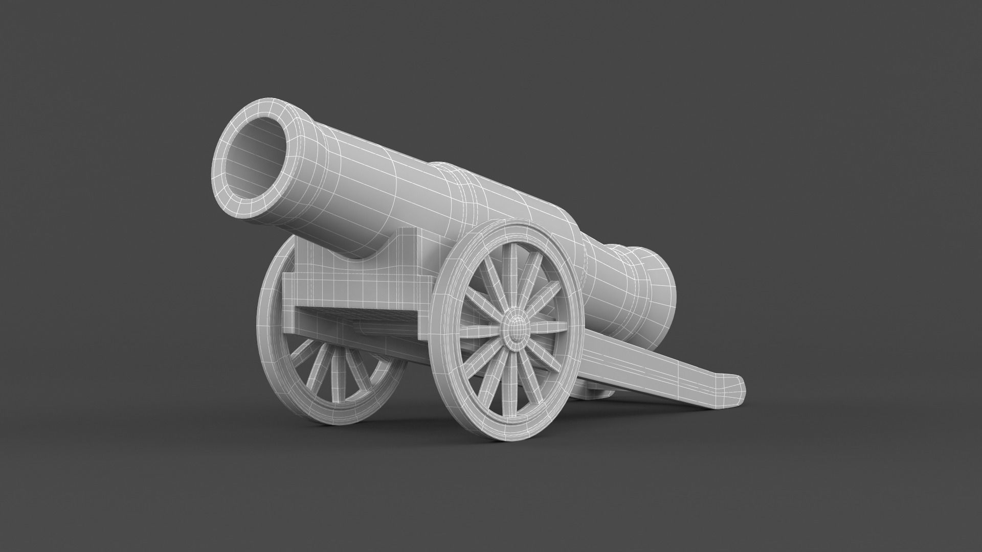 Circus Cannon 3D model_7