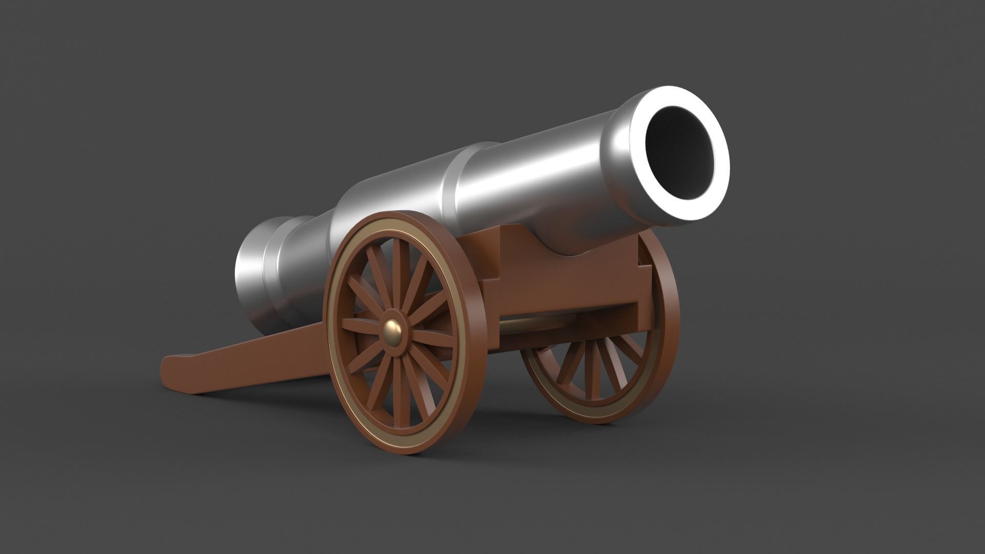 Circus Cannon 3D model_3