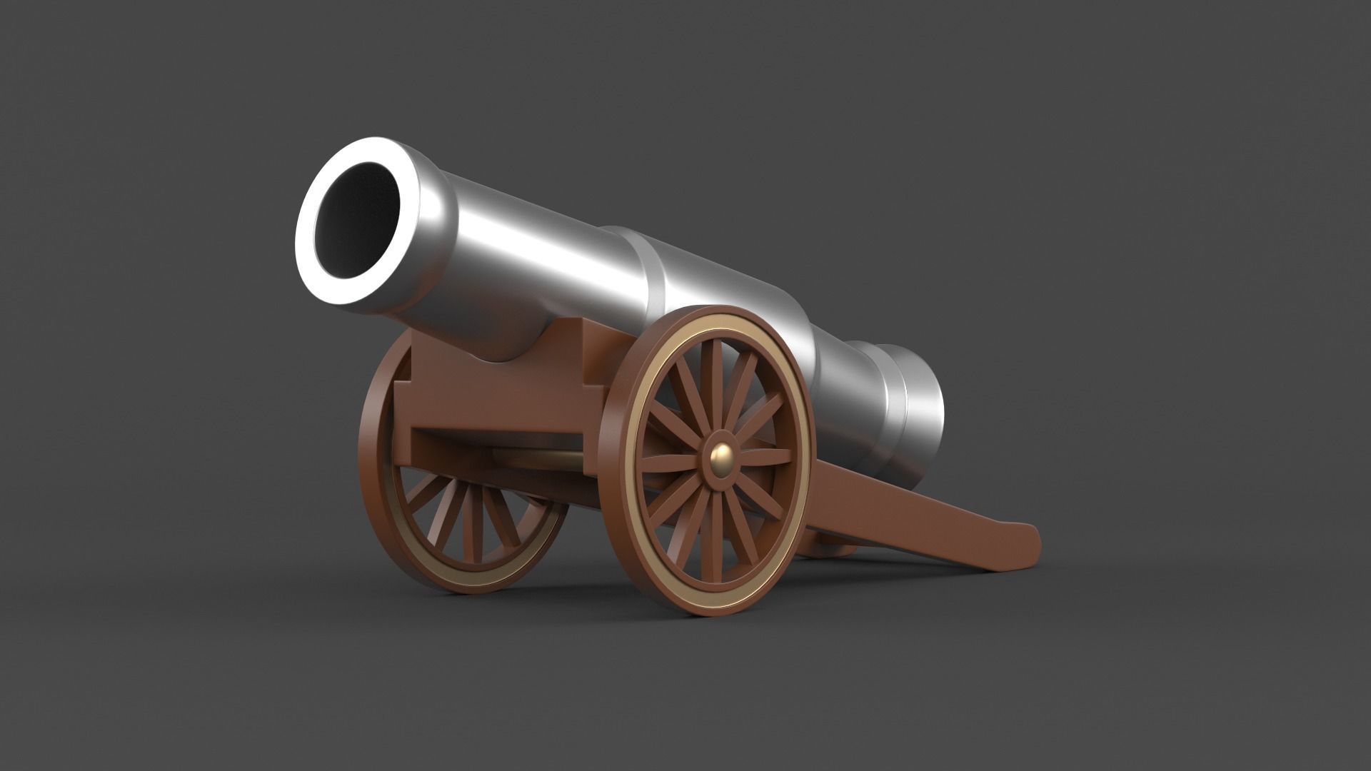 Circus Cannon 3D model_1
