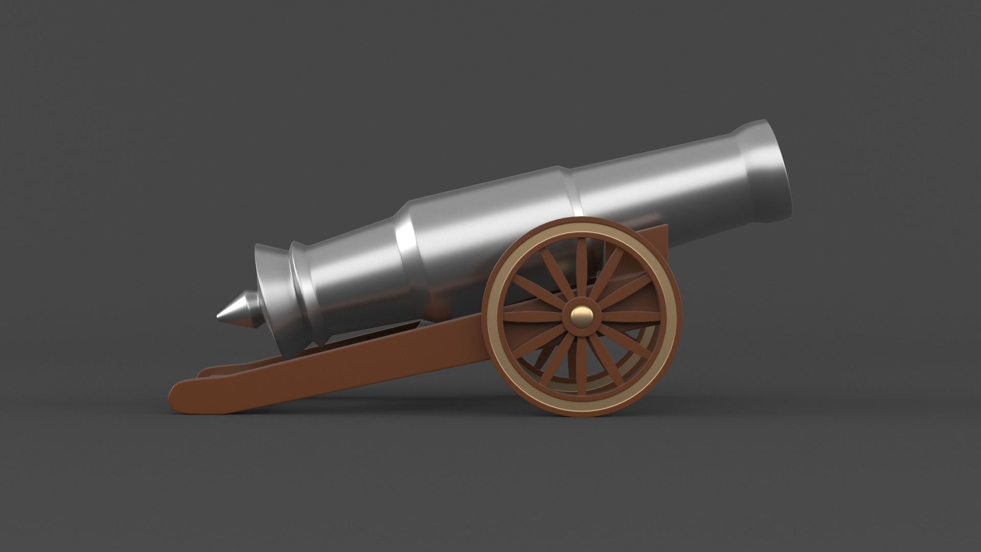 Circus Cannon 3D model_2