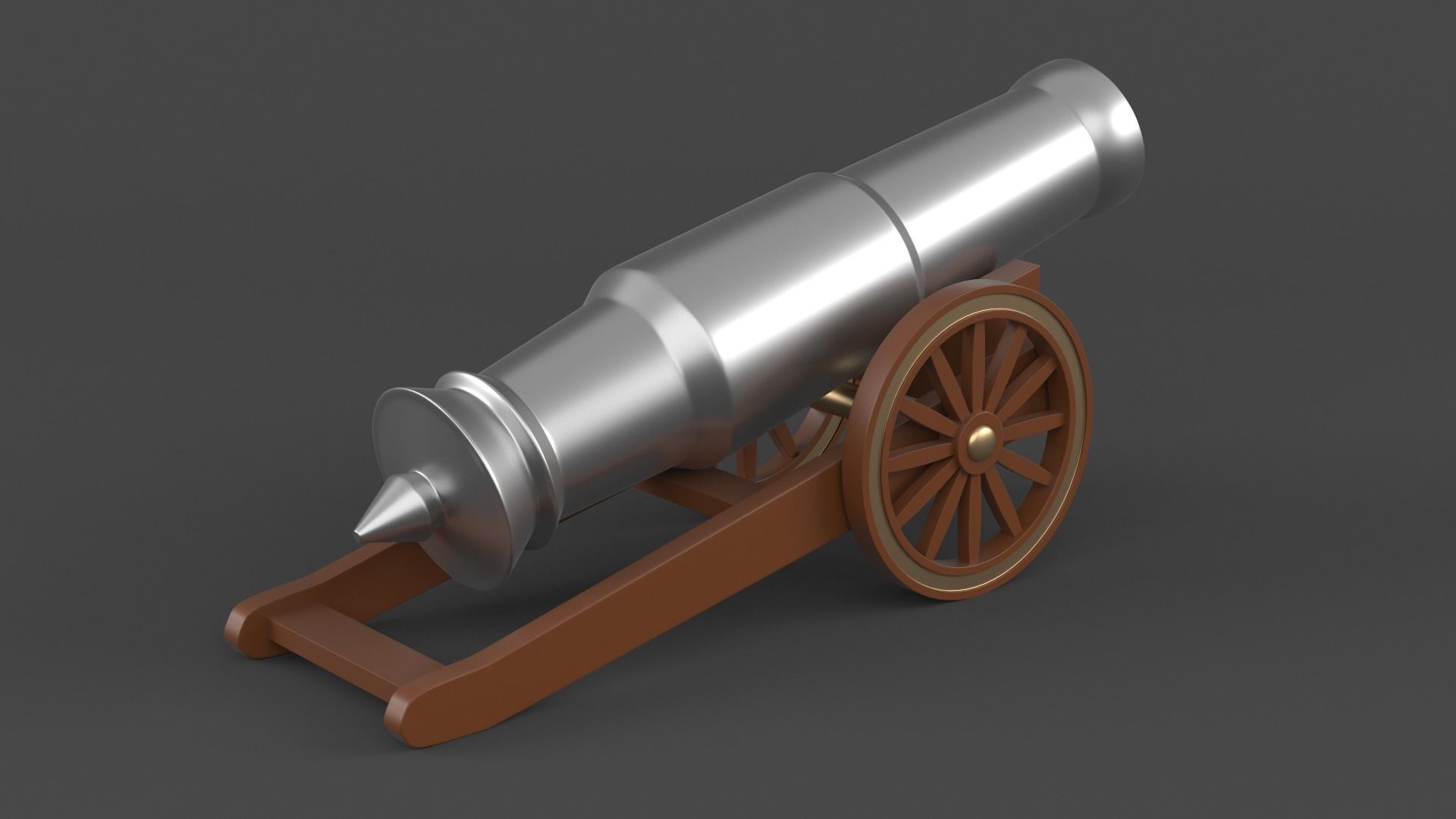 Circus Cannon 3D model_5