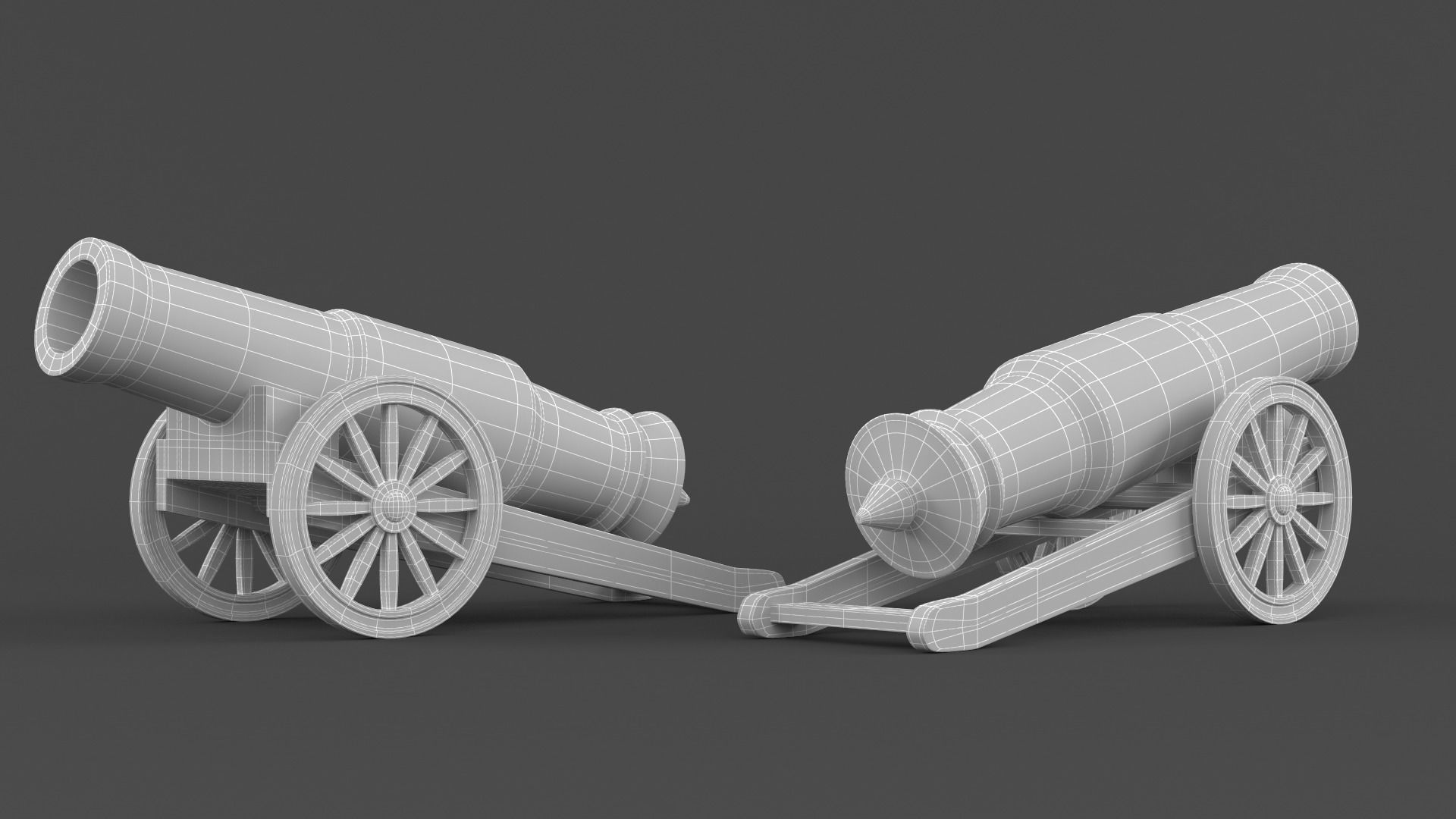 Circus Cannon 3D model_6